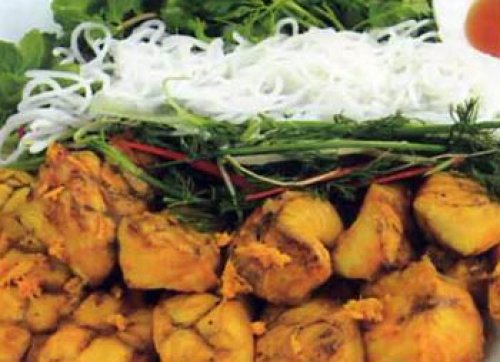 Cá bống tượng nướng muối ớt