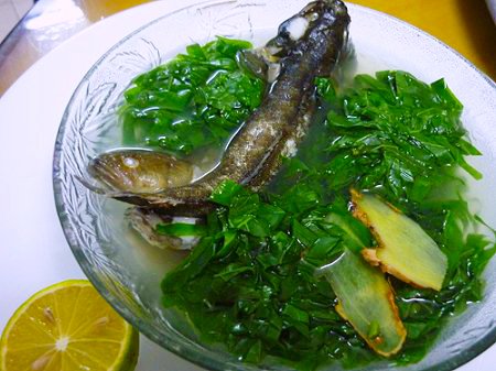 Cá bớp nấu lá lốt