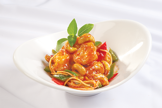 Cá chẽm lúc lắc hạt điều