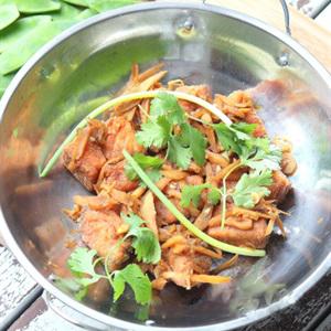 Cách làm cá chiên sốt gừng