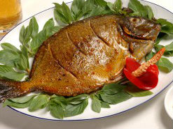 Cá chim rim gừng tỏi