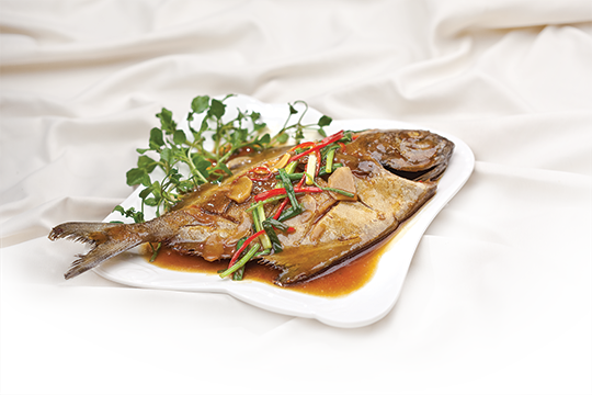 Cá chim rim gừng tỏi