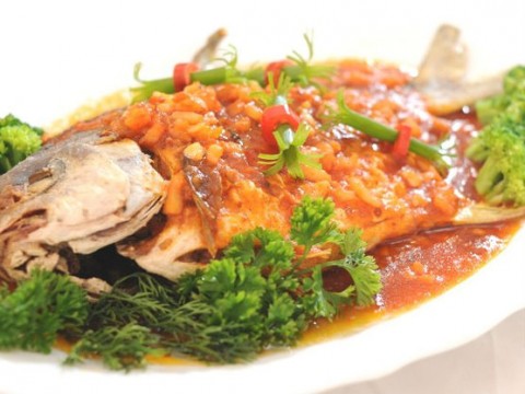 Cá chim sốt hải vị