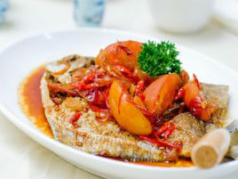 Cá chim sốt xì dầu