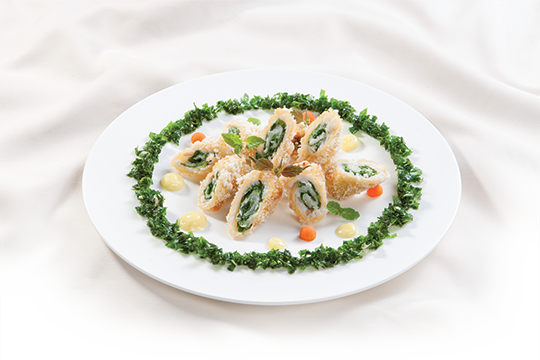 Cá cuộn cải chiên xù