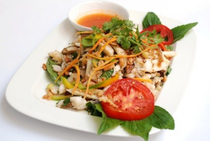 Cá dìa trộn nấm