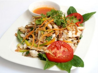 Cá dìa trộn nấm