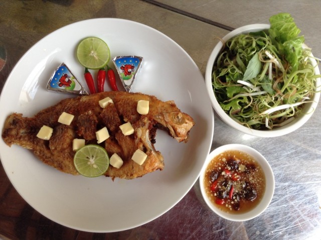 Cá điêu hồng chiên giòn tẩm phô-mai