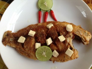 Cá điêu hồng chiên giòn tẩm phô-mai