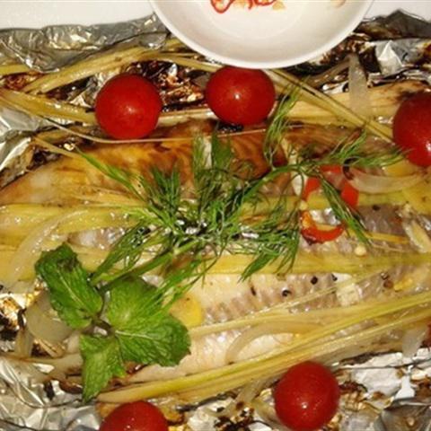 Cách làm cá diêu hồng nướng giấy bạc