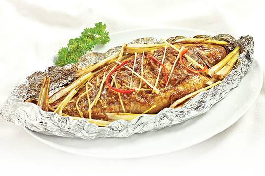 Cá điêu hồng nướng giấy bạc