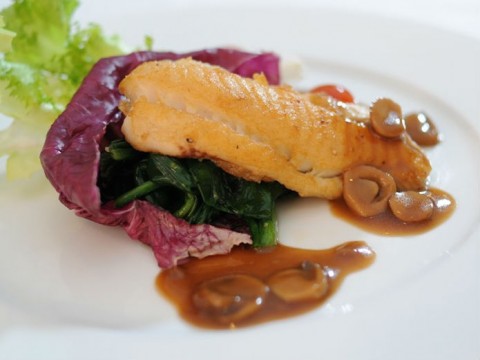 Cá điêu hồng sốt nấm