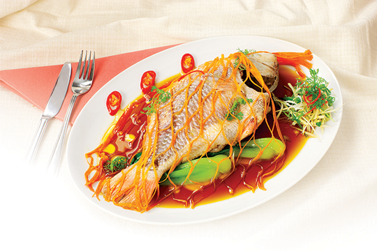 Cá hấp nước tương