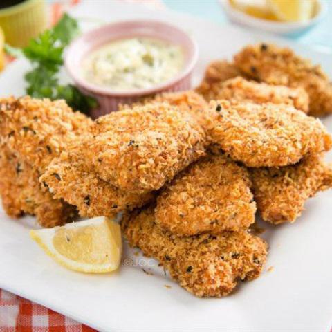 Cách làm cá hồi chiên xù