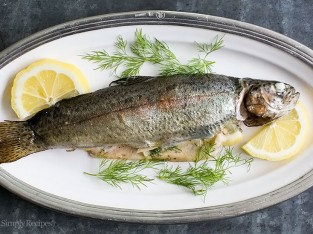 Cá hồi nướng chanh