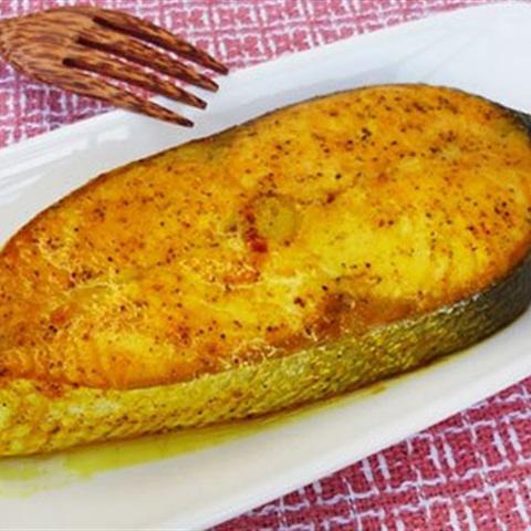 Cách làm cá hồi nướng nghệ