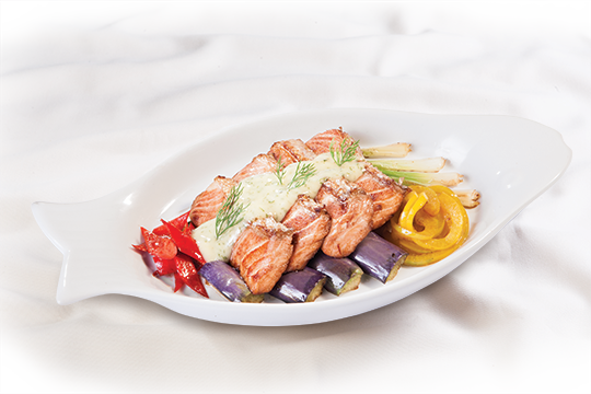 Cá hồi nướng xốt Mayo