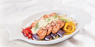 Cá hồi nướng xốt Mayo