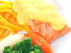 Cá hồi sốt nghệ tây