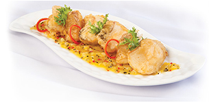 Cá lóc chiên xốt kiwi