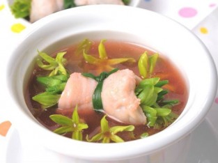 Cá lóc nấu hoa thiên lý