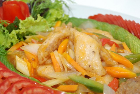 Cá mú sốt ớt Thái