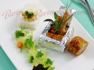 Cá nướng sả bọc giấy bạc