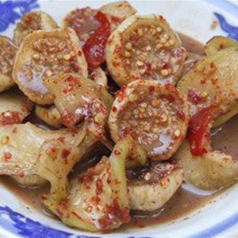 Cách làm cà pháo trộn mắm nêm