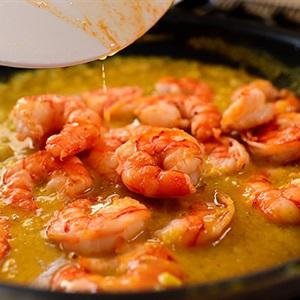 Cách làm cà ri tôm nước dừa