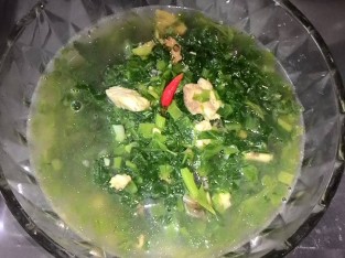 Cá rô nấu cải bẹ xanh