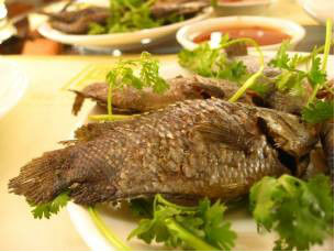 Cá rô non chiên xù