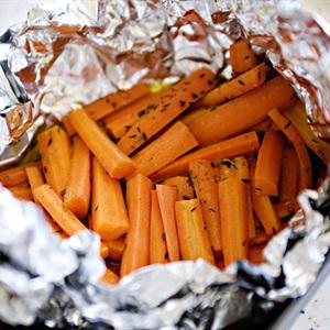 Cách làm cà rốt nướng giấy bạc