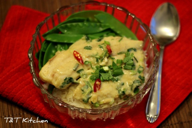 Cá sốt cà-ri nước cốt dừa