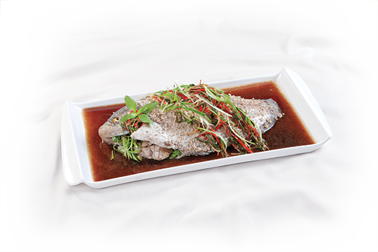 Cá tai tượng hấp xì dầu