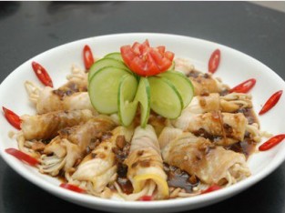 Cá tầm cuộn nấm