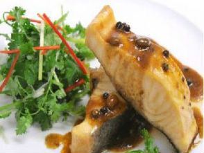 Cá tầm hấp nước tương