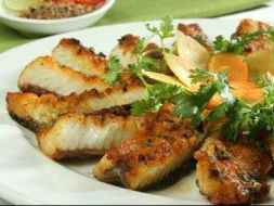 Cá tầm rang muối