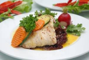 Cá tầm sốt chanh leo