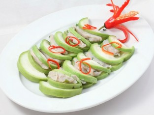 Cá thác lác hấp bầu