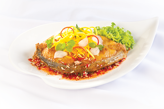 Cá thu chiên nghệ