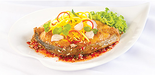 Cá thu chiên nghệ