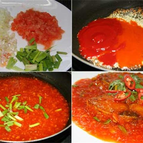 Cách làm cá thu chiên sốt cà chua