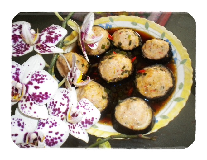 Cà tím hấp nước tương