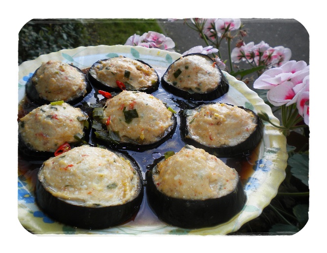 Cà tím hấp nước tương