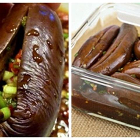 Cách làm cà tím nhồi hành lá
