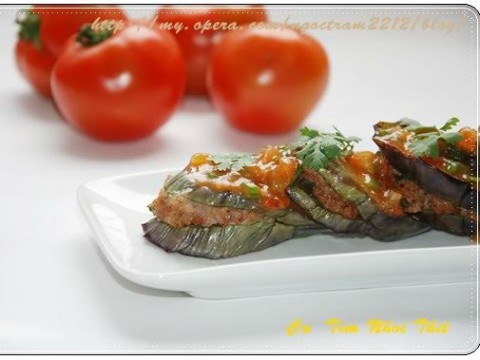 Cà tím nhồi thịt