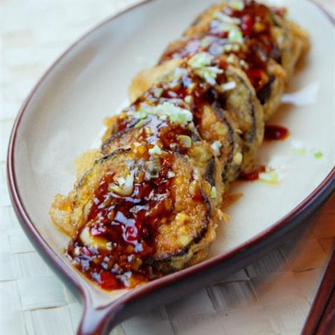 Cách làm cà tím nhồi thịt chiên