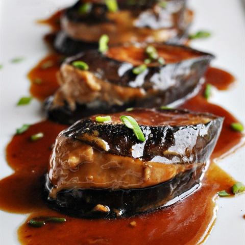 Cách làm cà tím nhồi chả cá