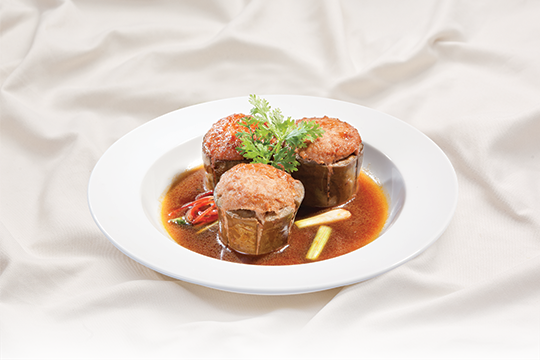 Cà tím nhồi thịt kho