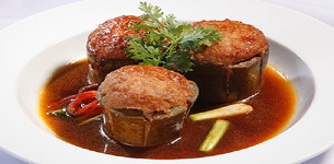 Cà tím nhồi thịt kho